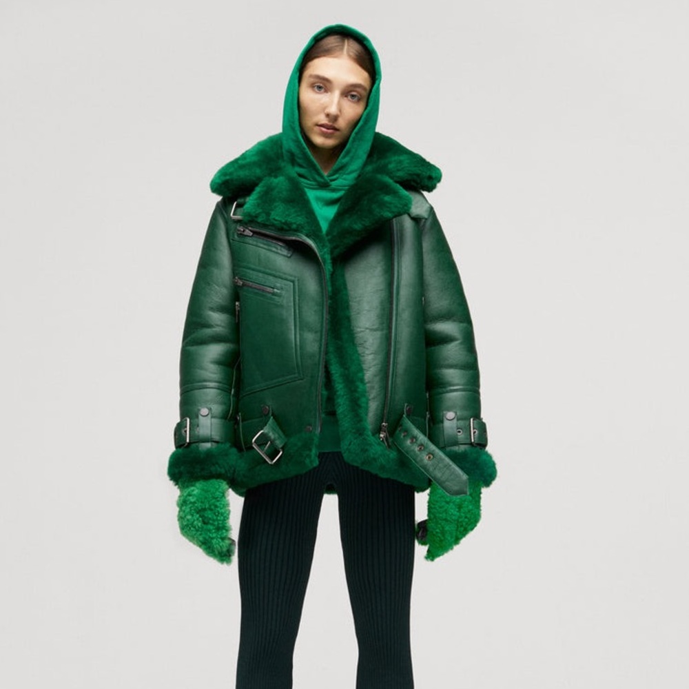 Arrivals Moya V Shearling Jacket